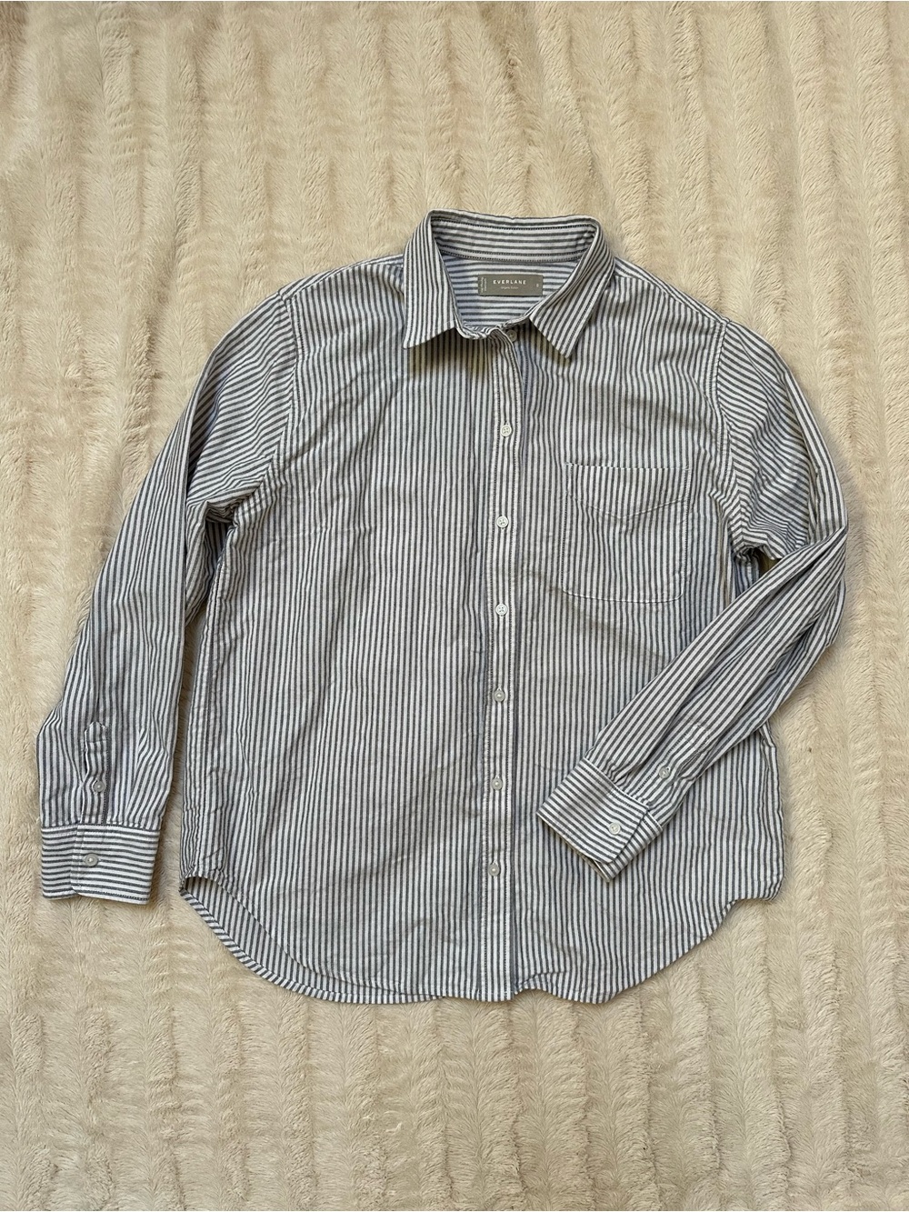 Everlane The Relaxed Oxford Short Striped